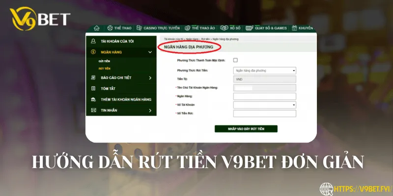 Rút tiền V9BET